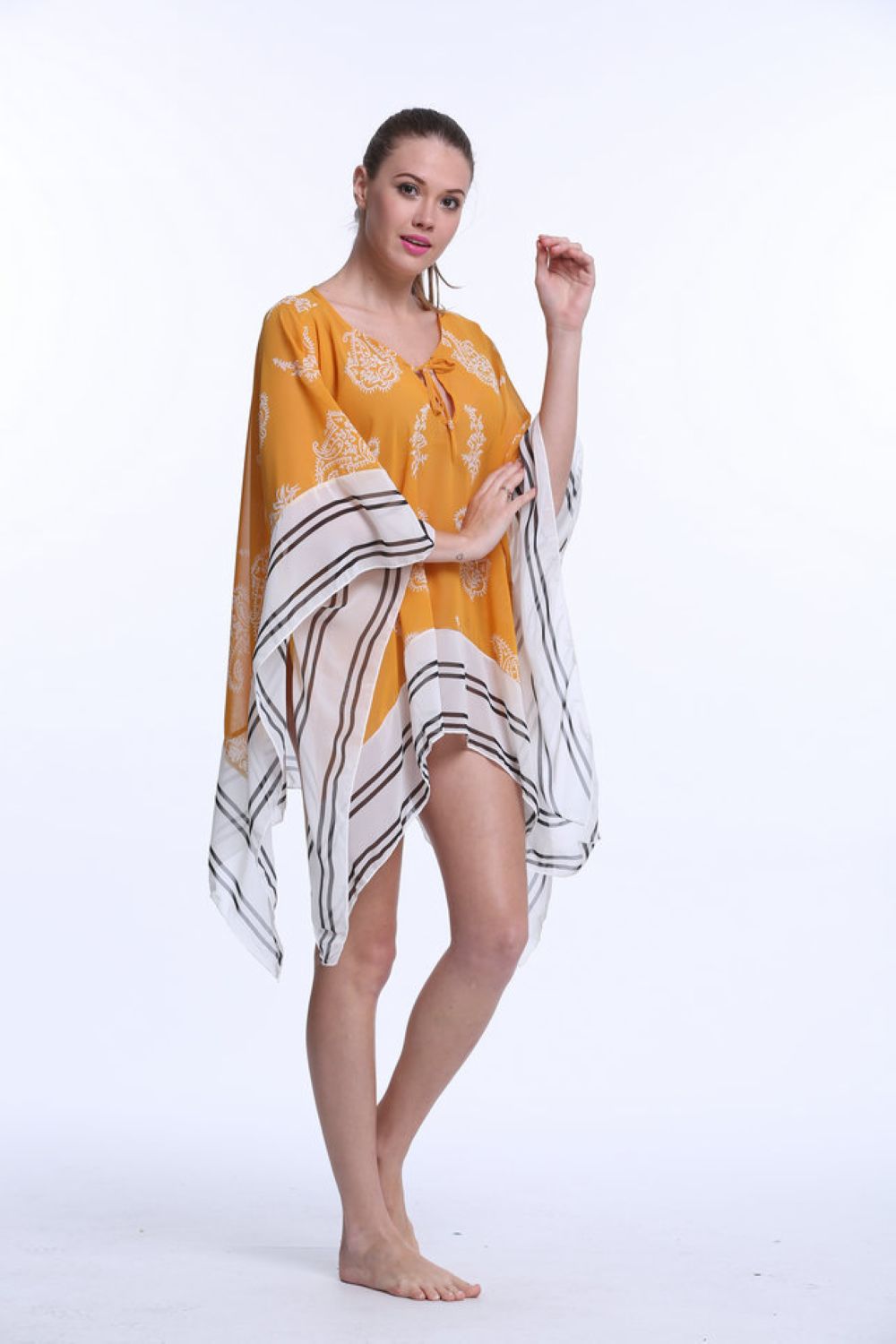 F4529swimsuit cover ups high quality transparent cover beach dress